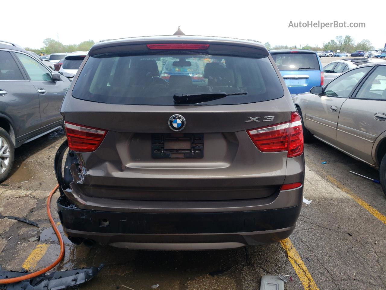 2011 Bmw X3 Xdrive35i Brown vin: 5UXWX7C54BL730418