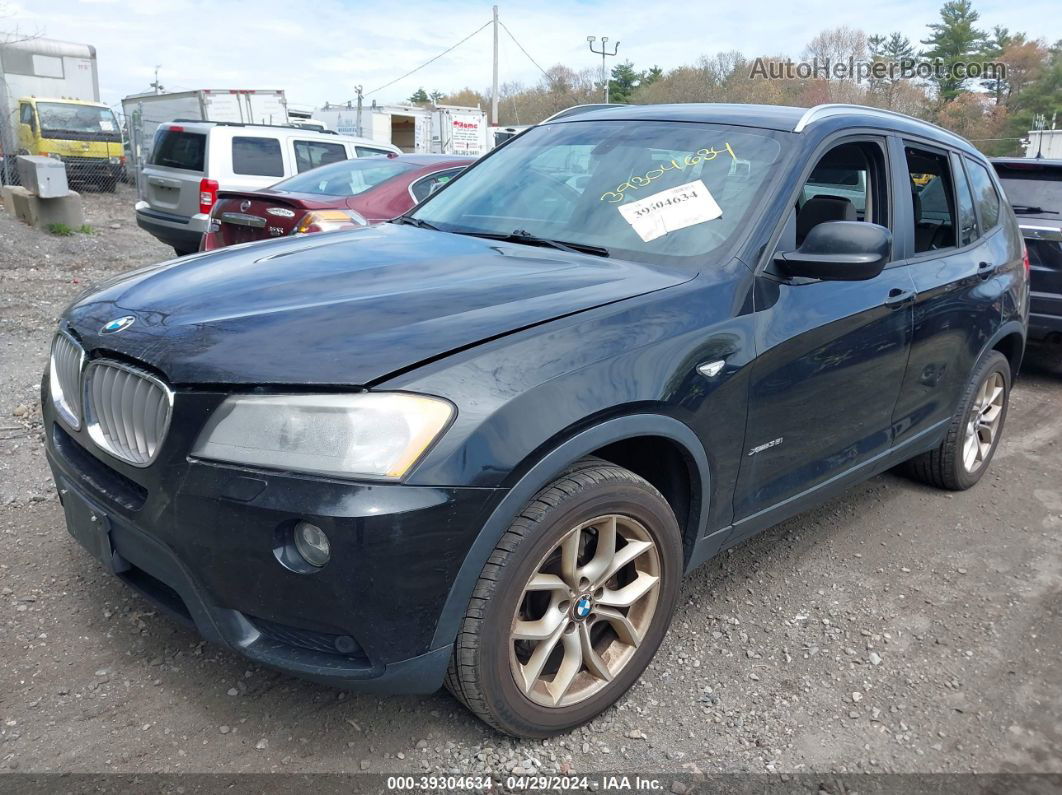 2011 Bmw X3 Xdrive35i Black vin: 5UXWX7C54BL732623