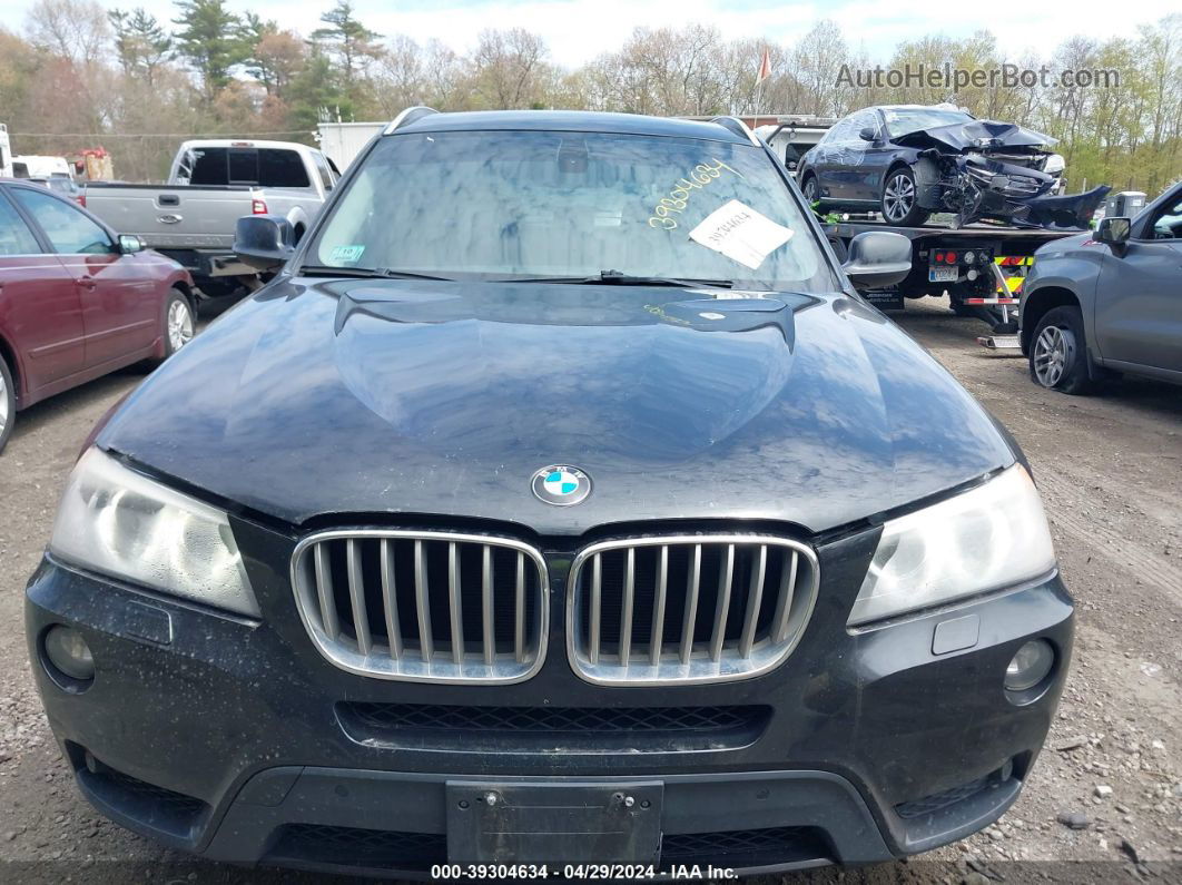 2011 Bmw X3 Xdrive35i Black vin: 5UXWX7C54BL732623