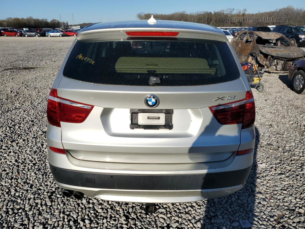 2011 Bmw X3 Xdrive35i Silver vin: 5UXWX7C54BL733710