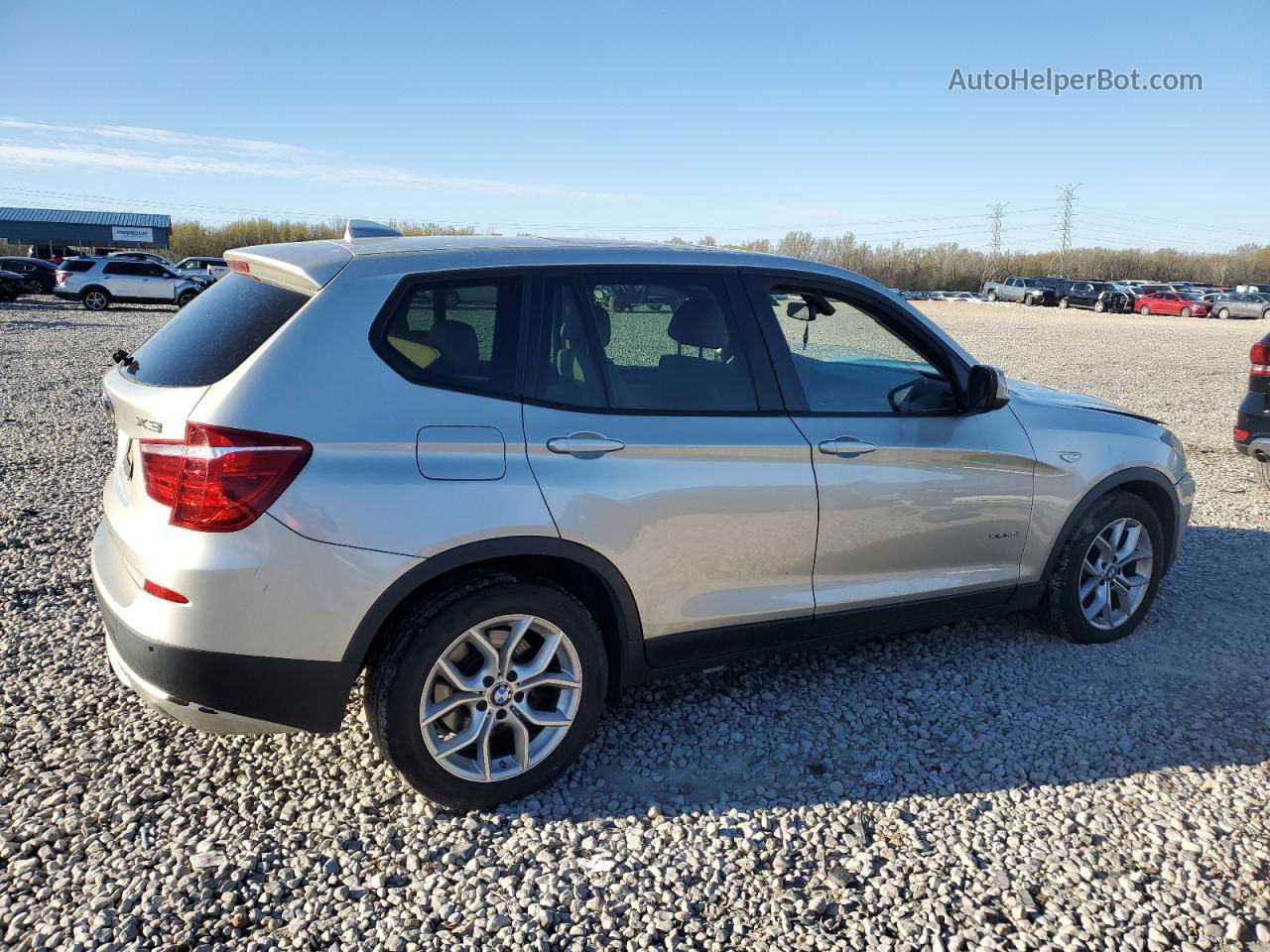 2011 Bmw X3 Xdrive35i Silver vin: 5UXWX7C54BL733710