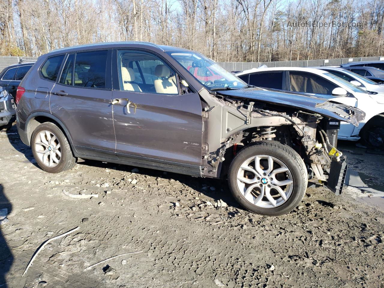 2013 Bmw X3 Xdrive35i Brown vin: 5UXWX7C54DL978333