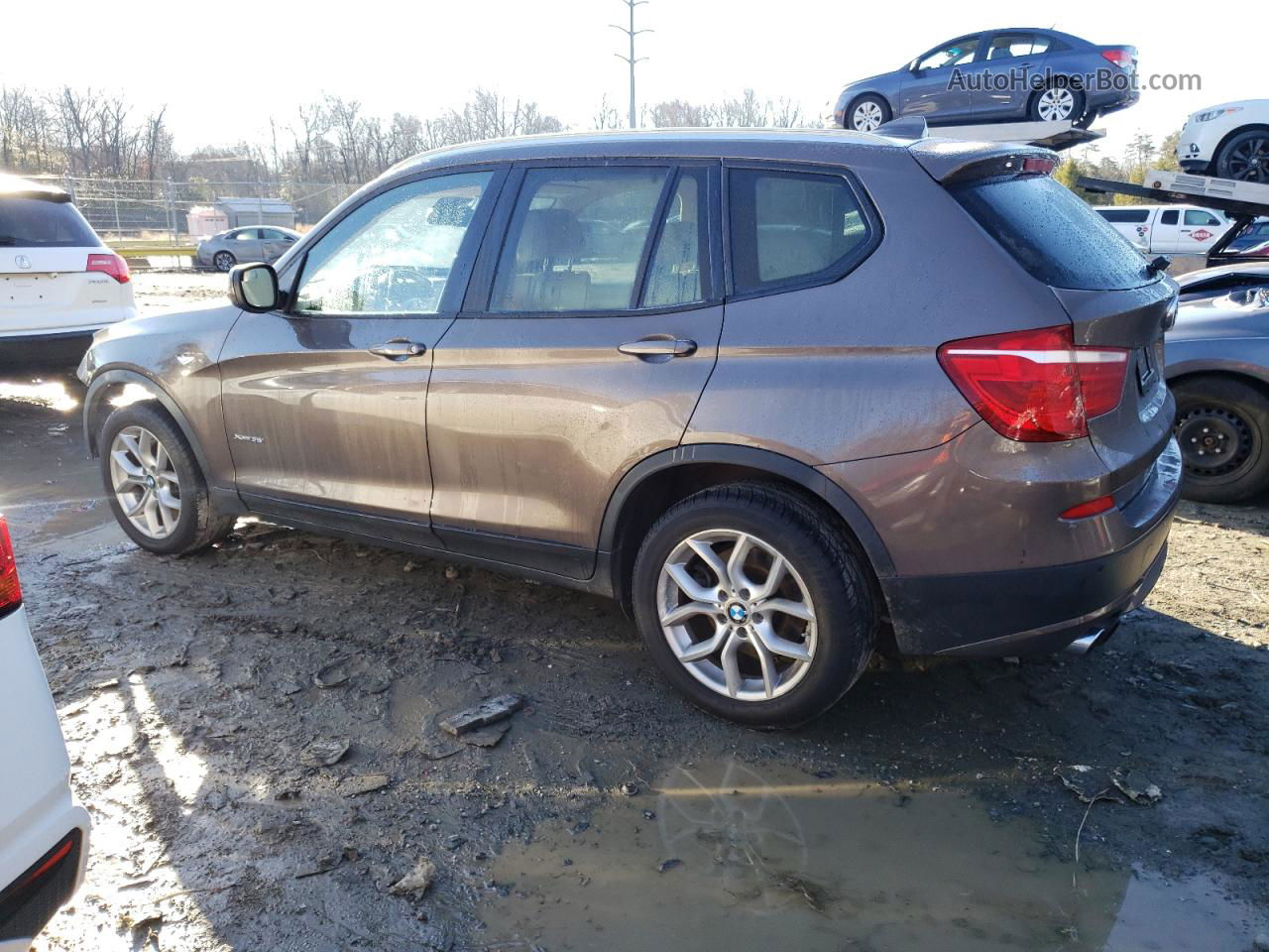 2013 Bmw X3 Xdrive35i Коричневый vin: 5UXWX7C54DL978333