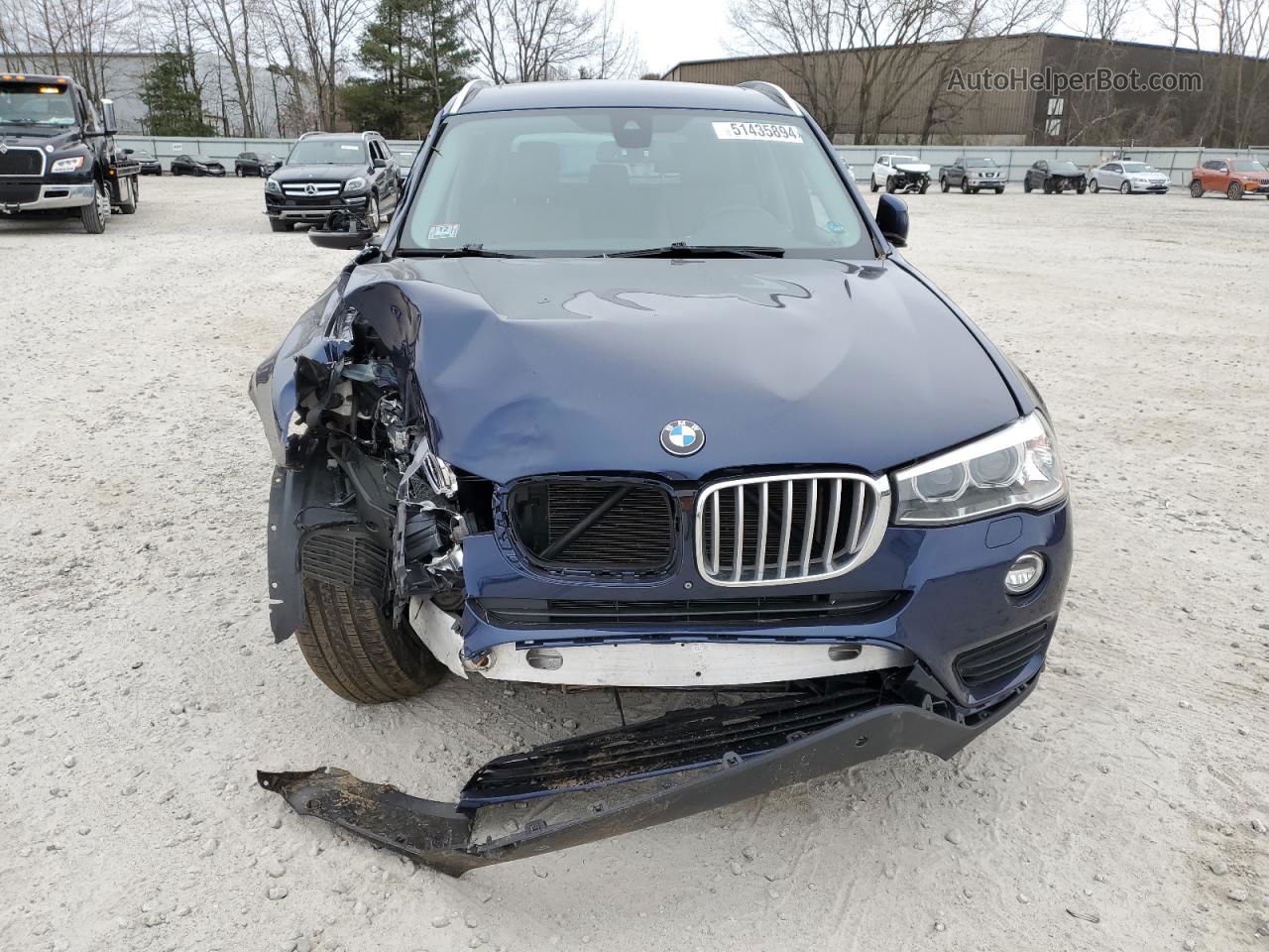 2016 Bmw X3 Xdrive35i Blue vin: 5UXWX7C54G0R17165