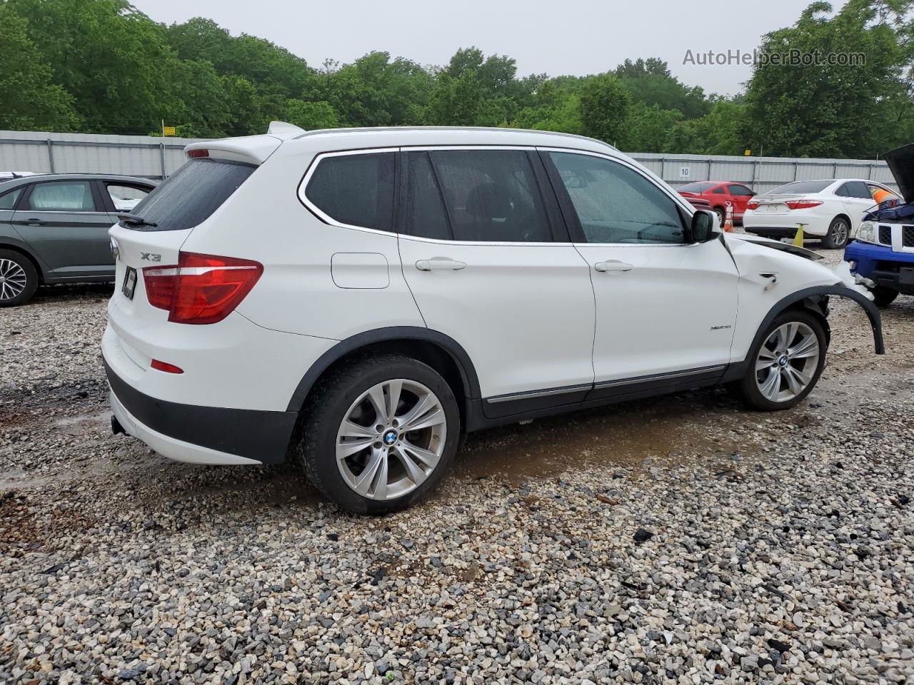 2011 Bmw X3 Xdrive35i White vin: 5UXWX7C55BL730945