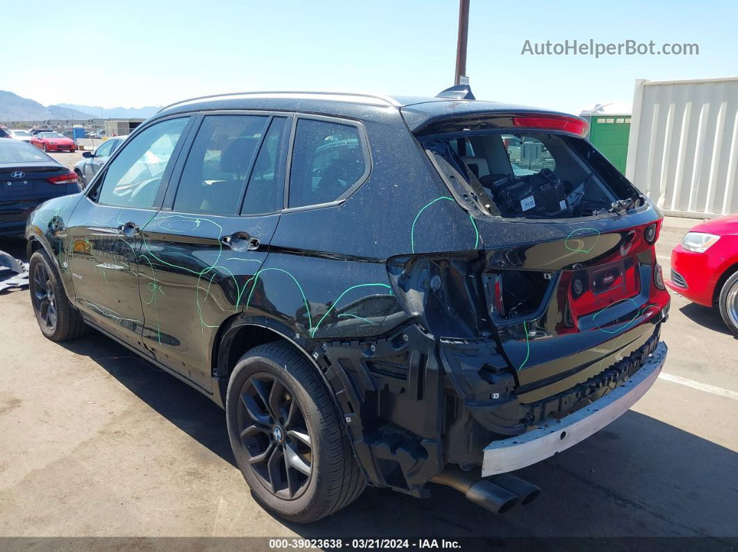 2011 Bmw X3 Xdrive35i Black vin: 5UXWX7C55BL733425