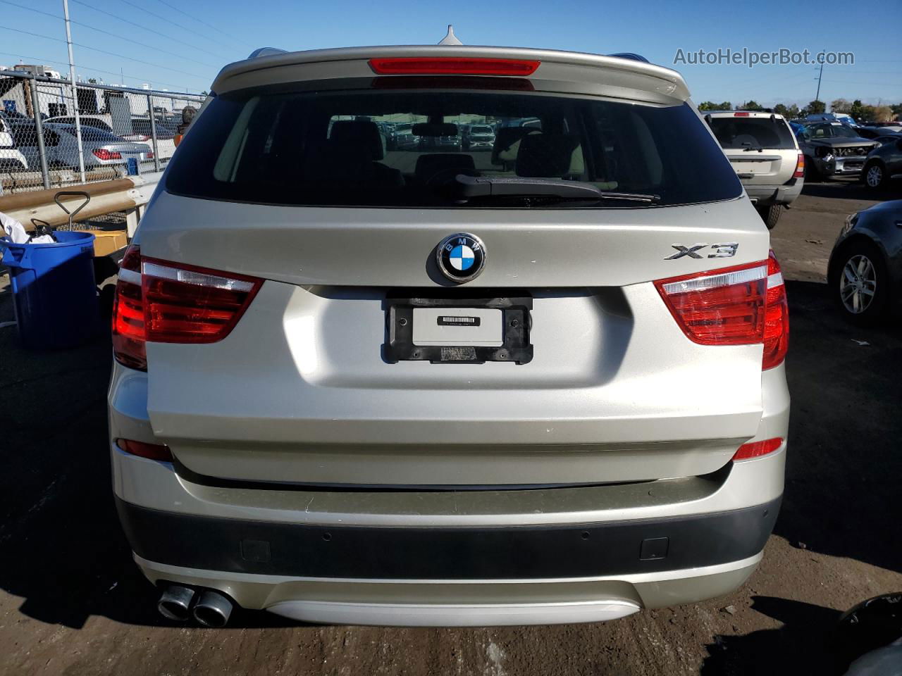 2011 Bmw X3 Xdrive35i Silver vin: 5UXWX7C55BL733618