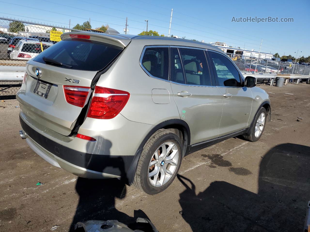 2011 Bmw X3 Xdrive35i Silver vin: 5UXWX7C55BL733618