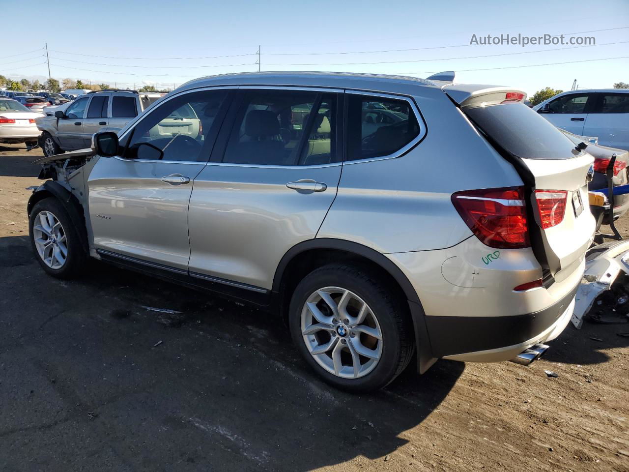 2011 Bmw X3 Xdrive35i Silver vin: 5UXWX7C55BL733618