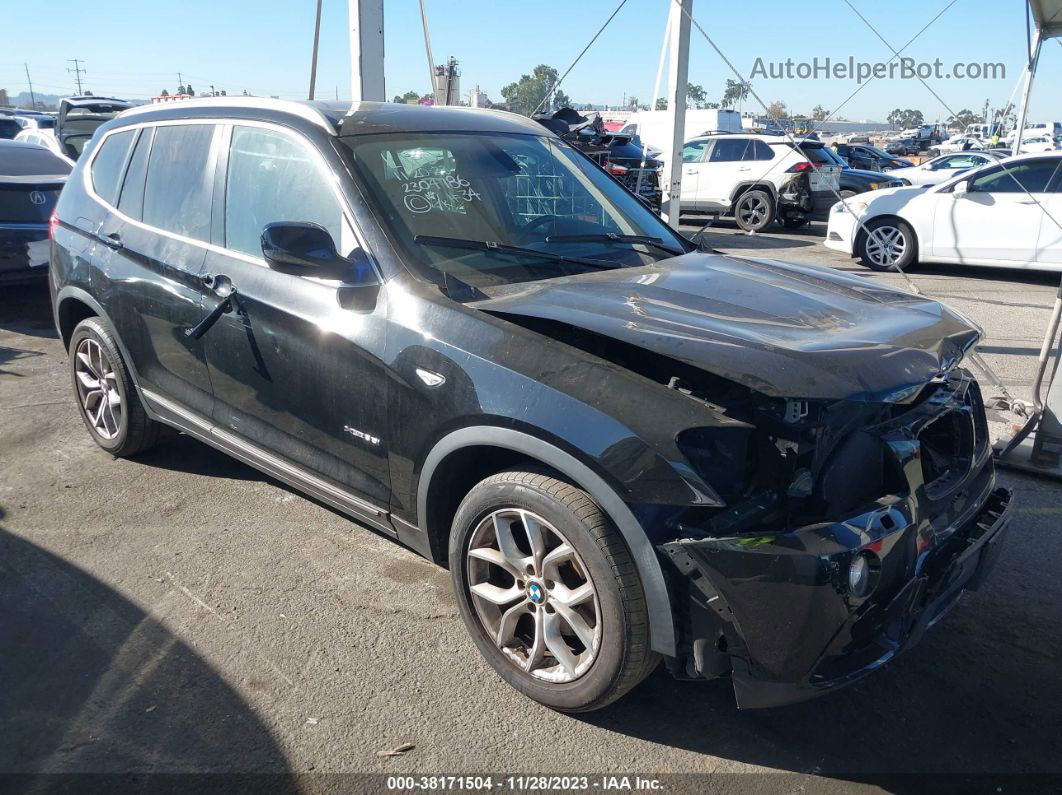 2011 Bmw X3 Xdrive35i Black vin: 5UXWX7C55BL734509