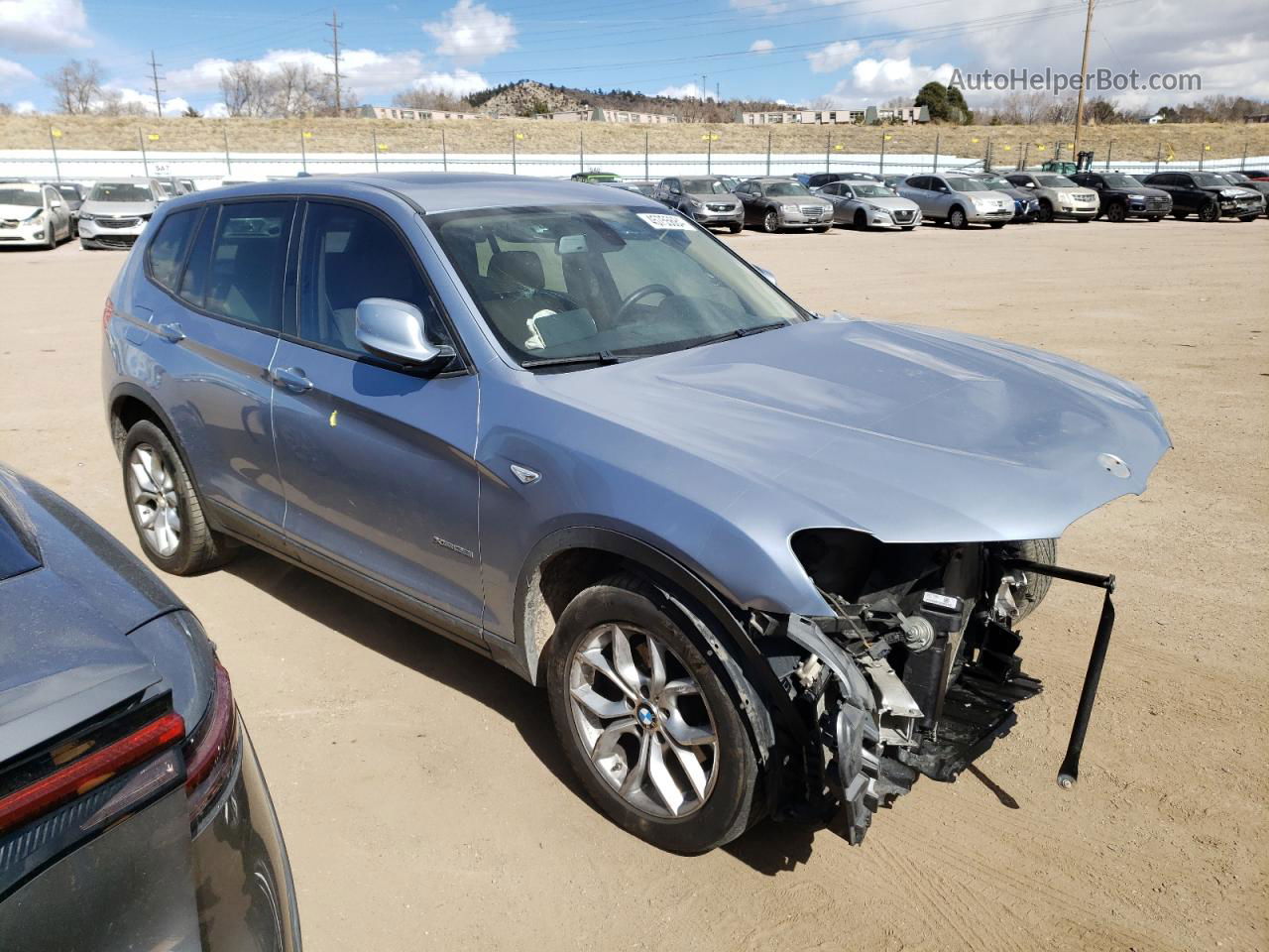 2011 Bmw X3 Xdrive35i Синий vin: 5UXWX7C55BL734767