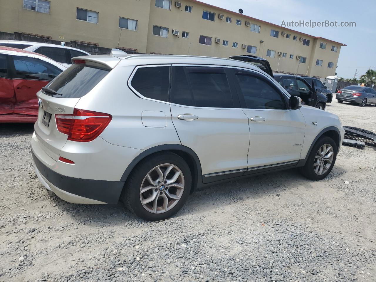 2011 Bmw X3 Xdrive35i Silver vin: 5UXWX7C55BL735501