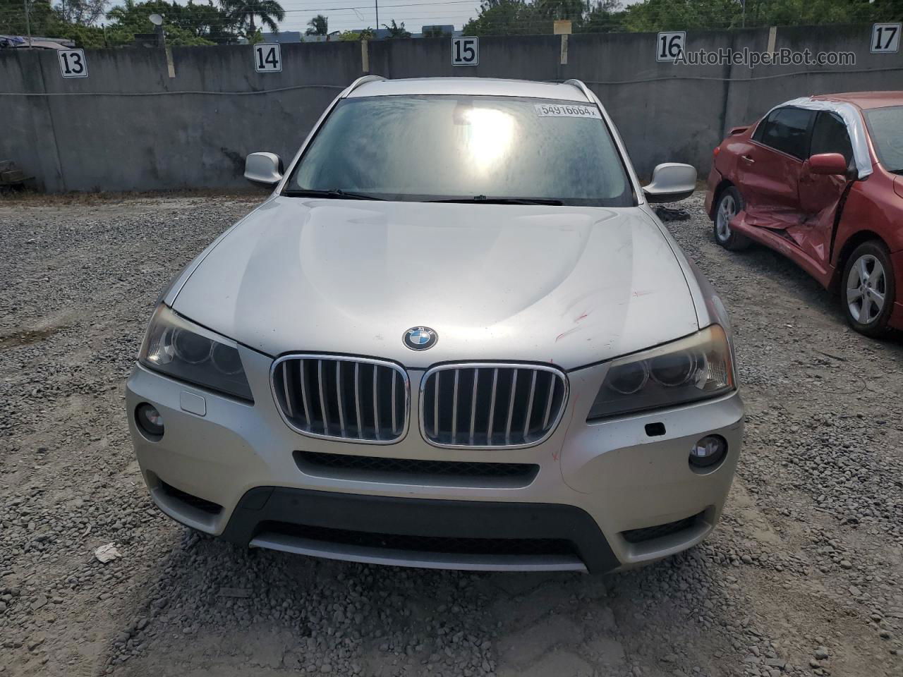 2011 Bmw X3 Xdrive35i Silver vin: 5UXWX7C55BL735501