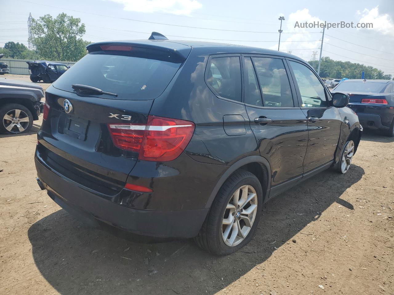 2011 Bmw X3 Xdrive35i Black vin: 5UXWX7C55BLT78319