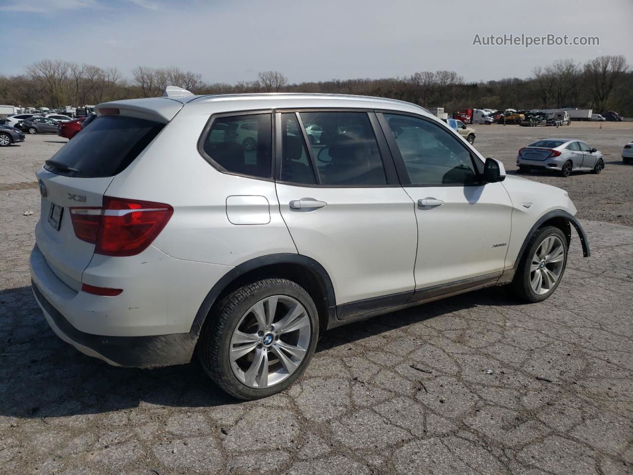 2016 Bmw X3 Xdrive35i White vin: 5UXWX7C55G0K36593