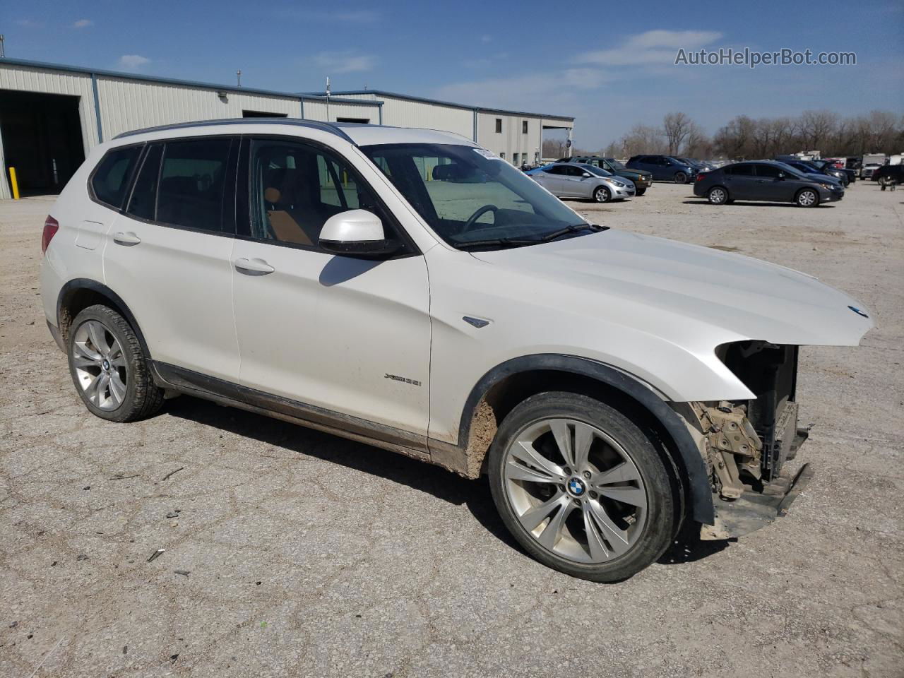 2016 Bmw X3 Xdrive35i White vin: 5UXWX7C55G0K36593