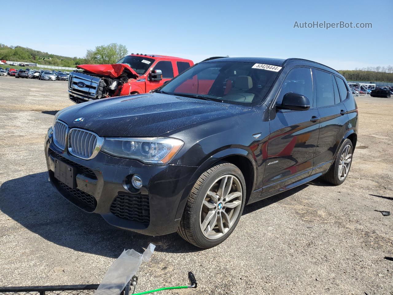 2016 Bmw X3 Xdrive35i Черный vin: 5UXWX7C55G0R17434