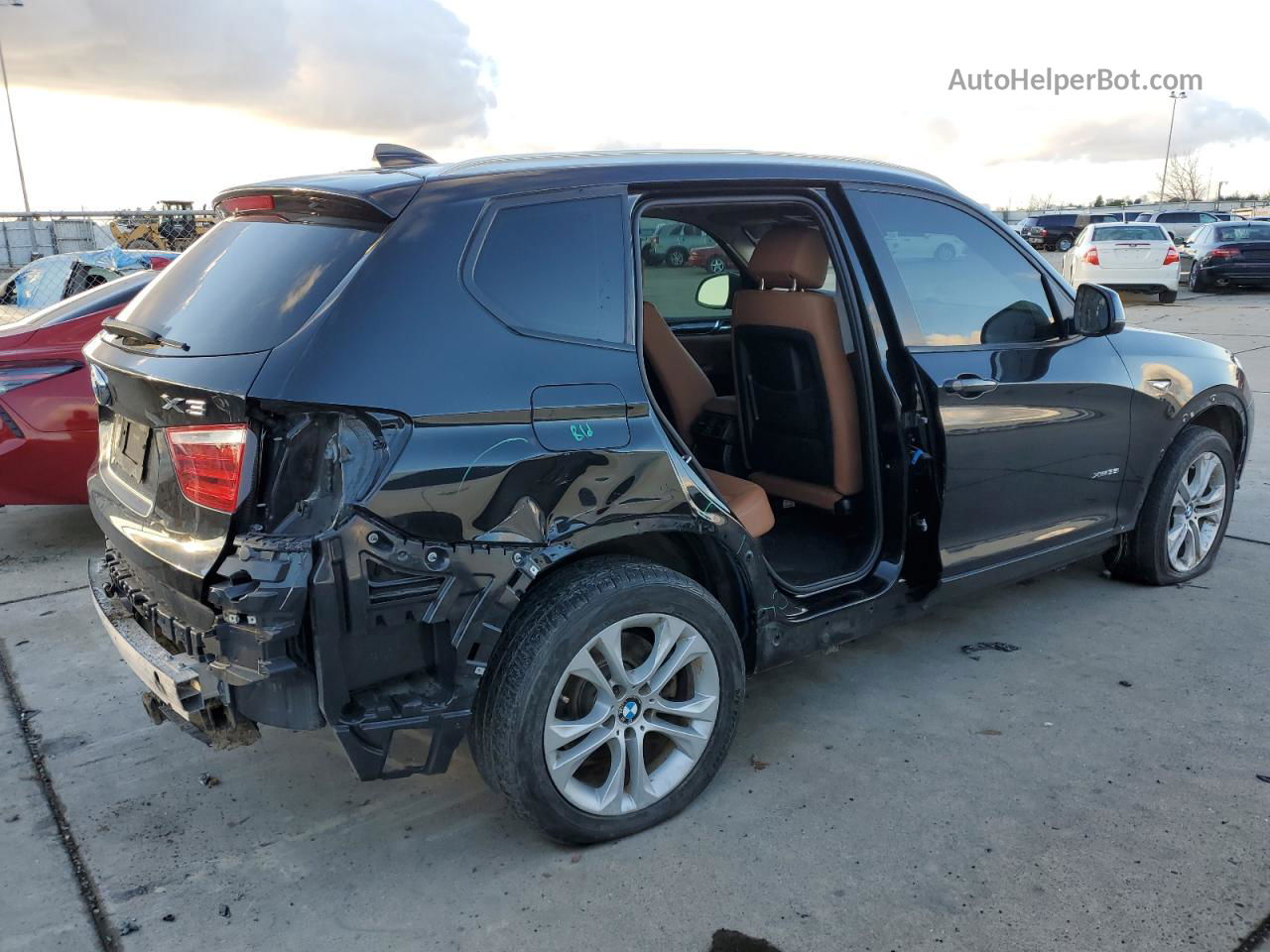 2016 Bmw X3 Xdrive35i Black vin: 5UXWX7C55G0R17658