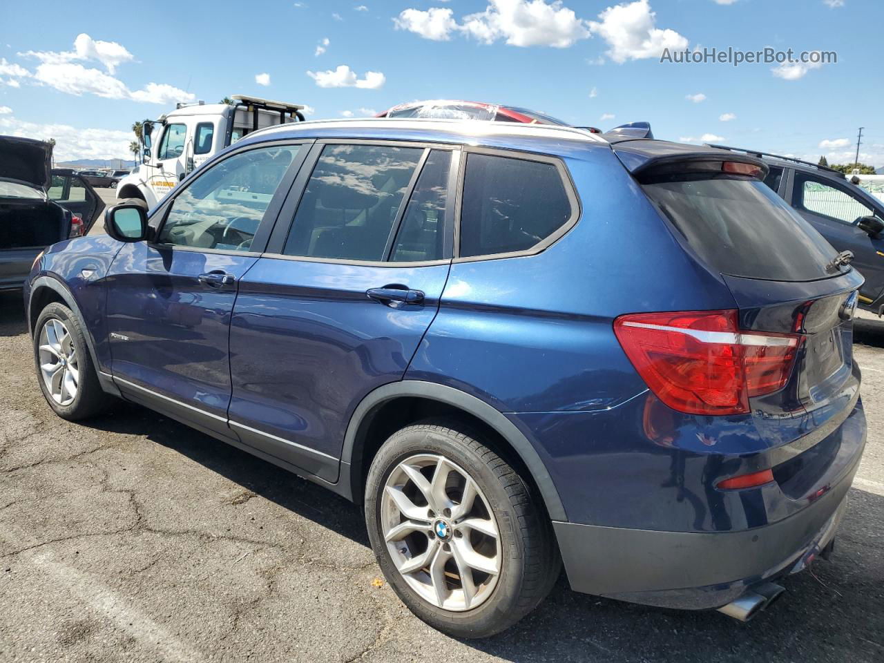 2011 Bmw X3 Xdrive35i Blue vin: 5UXWX7C56BL730274