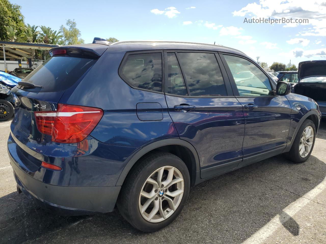 2011 Bmw X3 Xdrive35i Blue vin: 5UXWX7C56BL730274