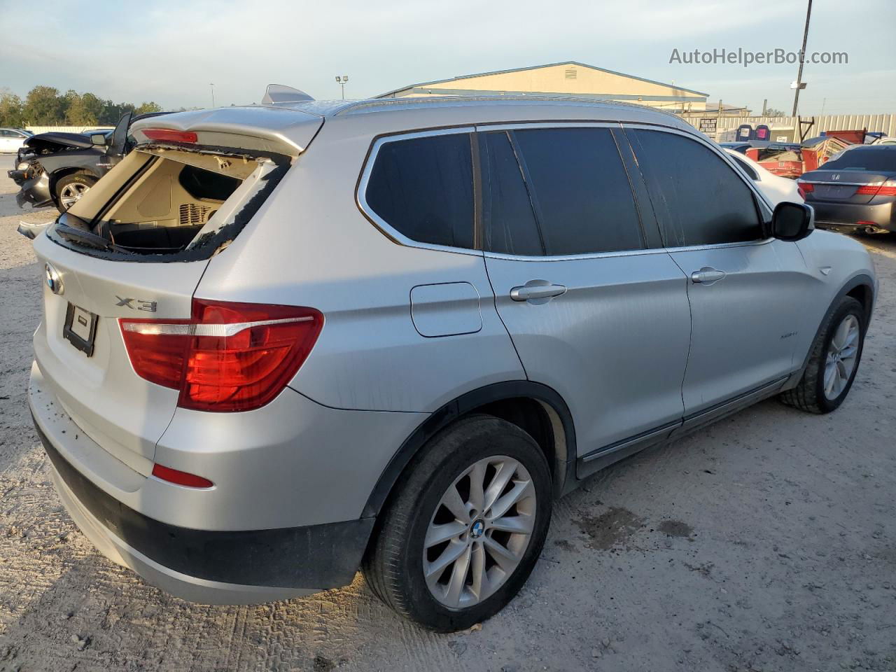 2011 Bmw X3 Xdrive35i Silver vin: 5UXWX7C56BL730582