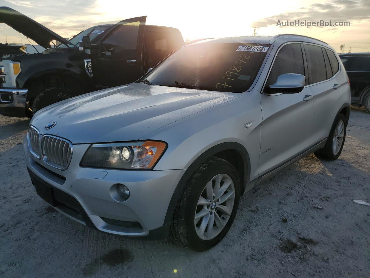 2011 Bmw X3 Xdrive35i Silver vin: 5UXWX7C56BL730582