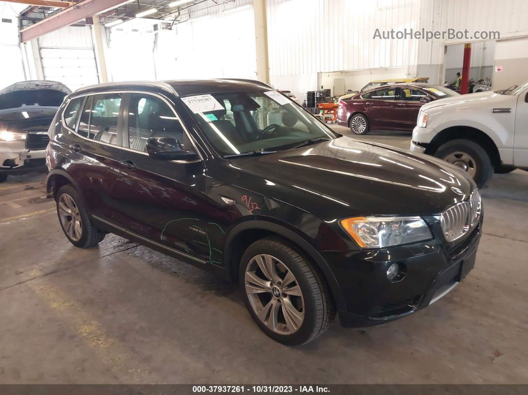 2011 Bmw X3 Xdrive35i Black vin: 5UXWX7C56BL733580