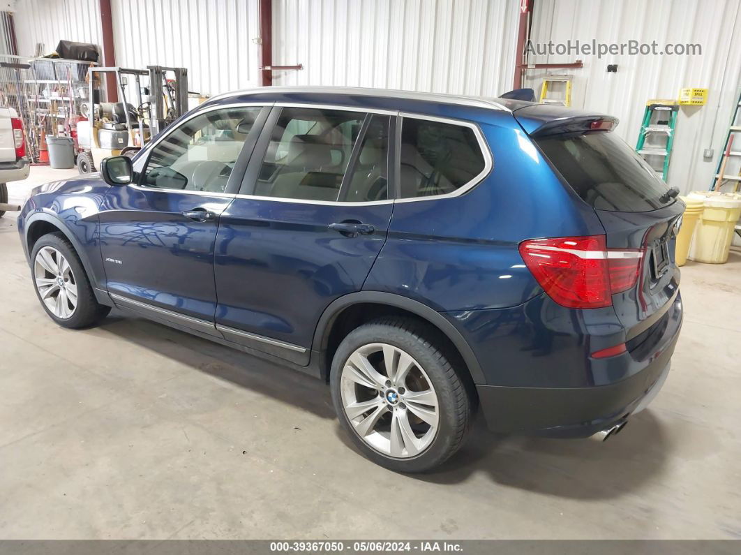 2011 Bmw X3 Xdrive35i Blue vin: 5UXWX7C56BL735605