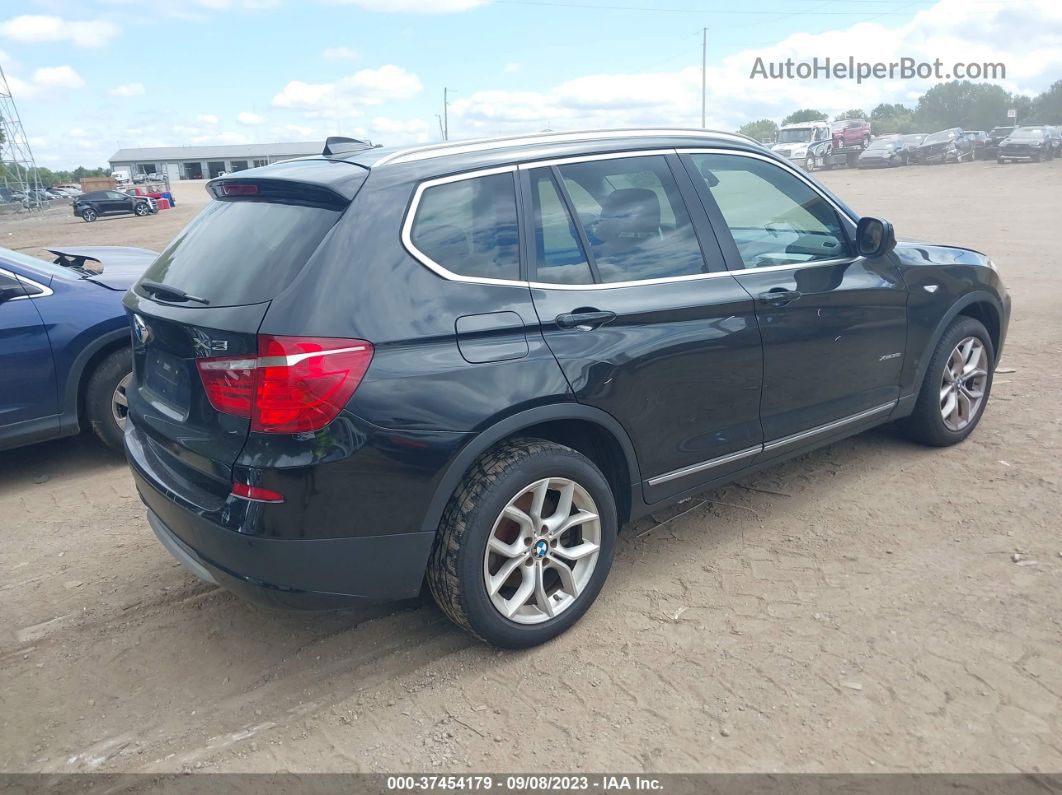 2011 Bmw X3 35i Black vin: 5UXWX7C56BLL15388