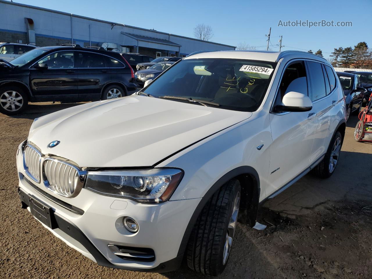 2016 Bmw X3 Xdrive35i White vin: 5UXWX7C56G0K36862