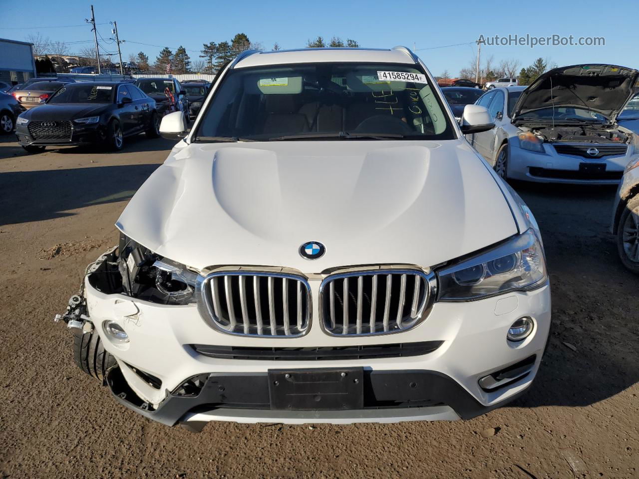 2016 Bmw X3 Xdrive35i White vin: 5UXWX7C56G0K36862