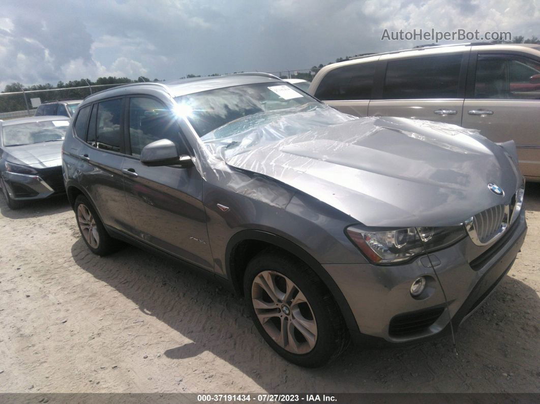 2016 Bmw X3 Xdrive35i Gray vin: 5UXWX7C56G0R17023