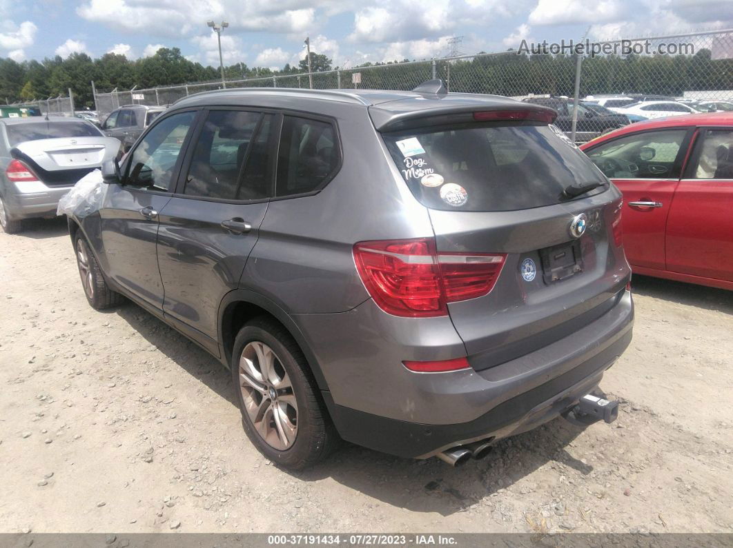 2016 Bmw X3 Xdrive35i Gray vin: 5UXWX7C56G0R17023