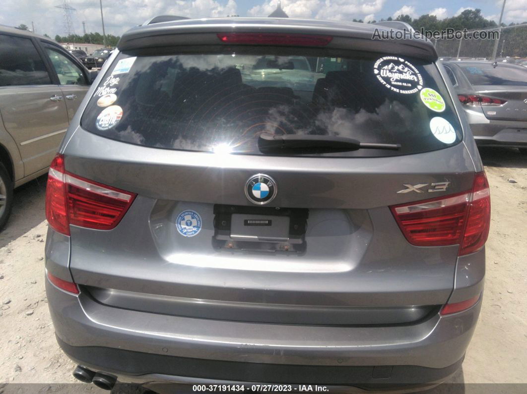 2016 Bmw X3 Xdrive35i Серый vin: 5UXWX7C56G0R17023