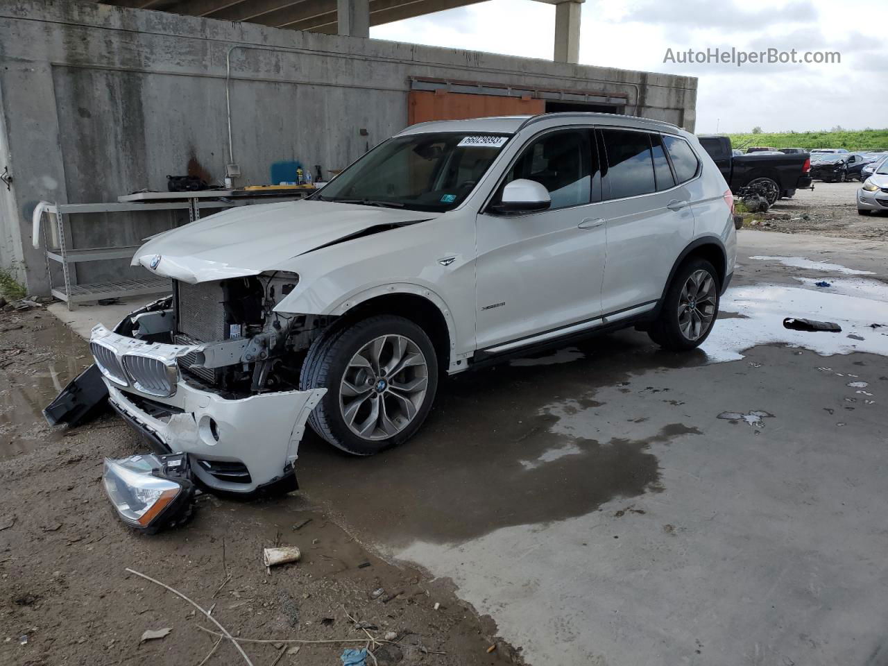 2016 Bmw X3 Xdrive35i White vin: 5UXWX7C56G0S15851