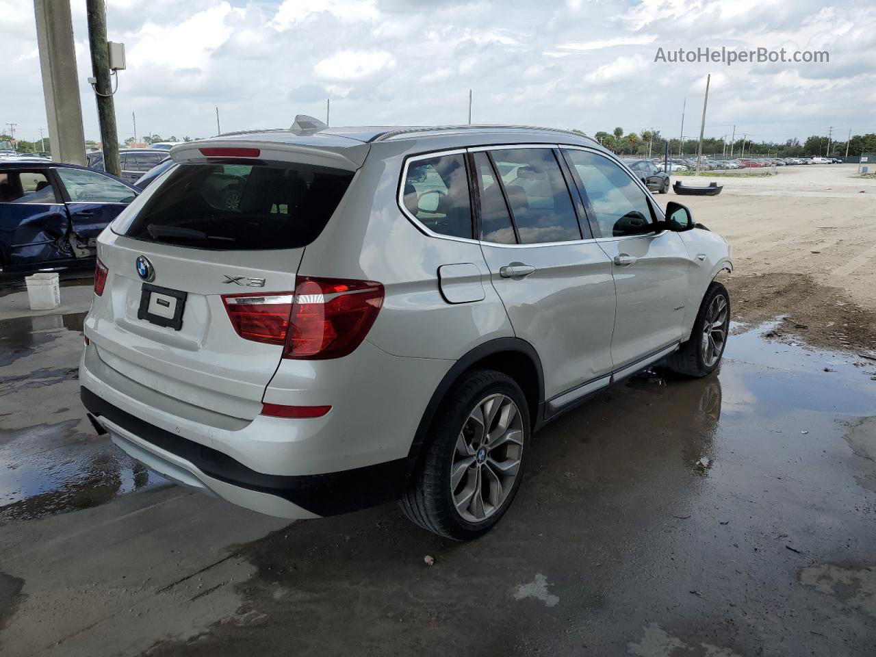 2016 Bmw X3 Xdrive35i White vin: 5UXWX7C56G0S15851