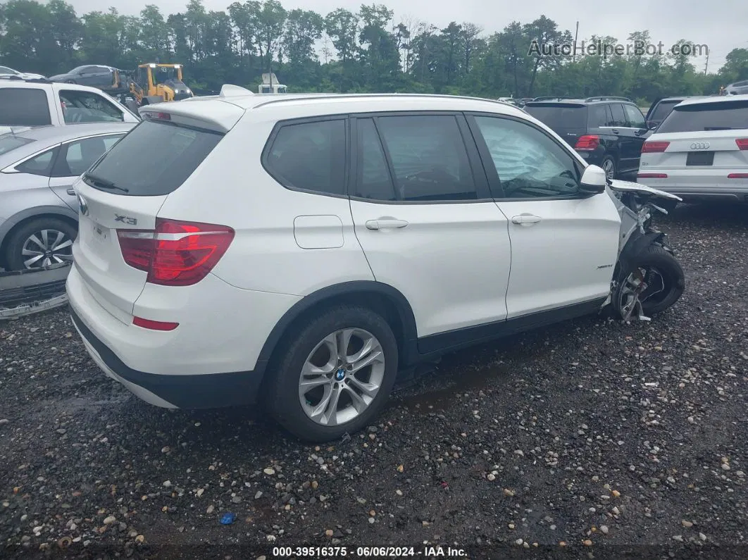 2016 Bmw X3 Xdrive35i White vin: 5UXWX7C56G0S17275