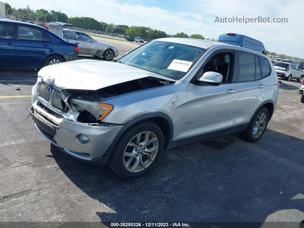 2011 Bmw X3 35i Silver vin: 5UXWX7C57BL734270