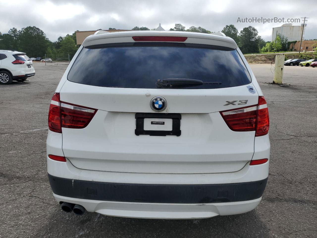 2011 Bmw X3 Xdrive35i White vin: 5UXWX7C57BL735290