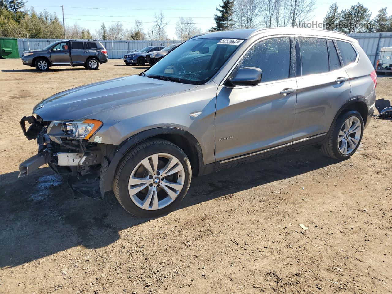 2011 Bmw X3 Xdrive35i Серый vin: 5UXWX7C57BLT78905