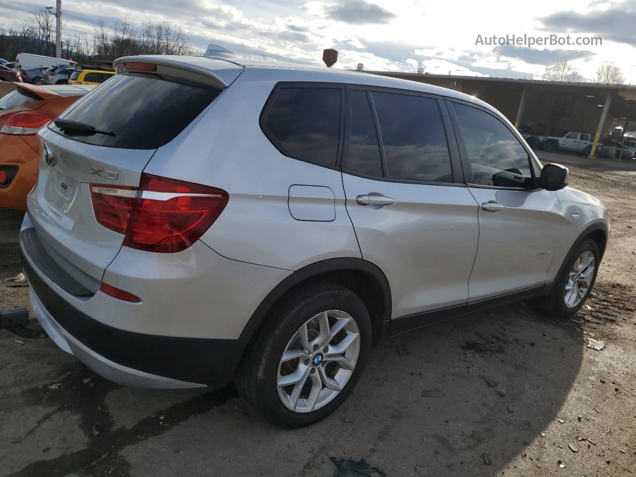 2013 Bmw X3 Xdrive35i Silver vin: 5UXWX7C57DL976415