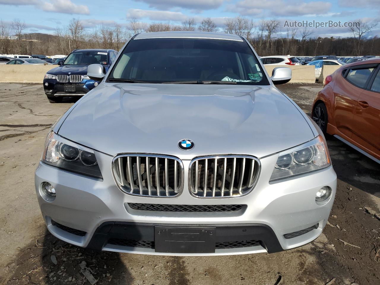 2013 Bmw X3 Xdrive35i Silver vin: 5UXWX7C57DL976415