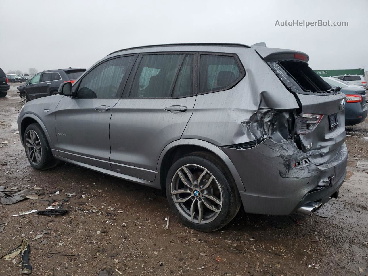 2016 Bmw X3 Xdrive35i Gray vin: 5UXWX7C57G0S15728