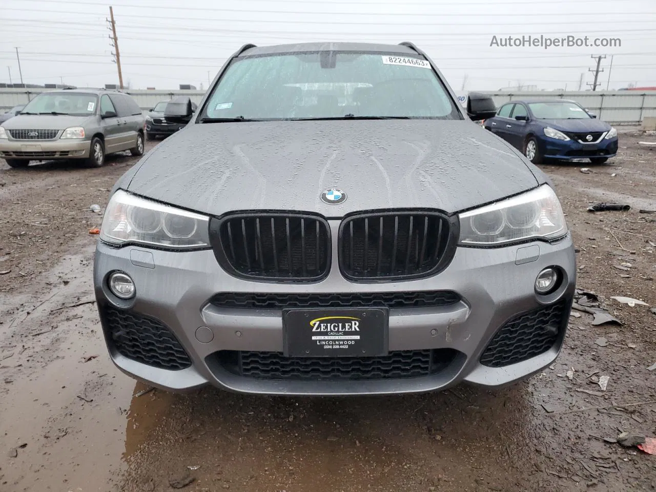 2016 Bmw X3 Xdrive35i Gray vin: 5UXWX7C57G0S15728