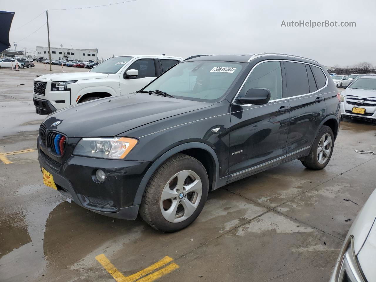 2011 Bmw X3 Xdrive35i Black vin: 5UXWX7C58BL730227