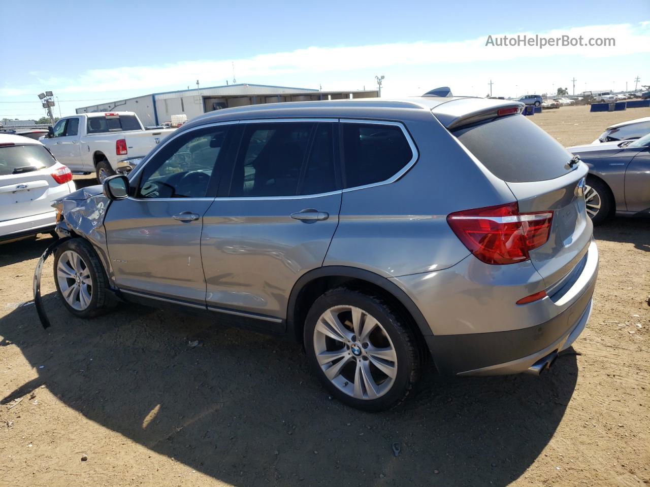 2013 Bmw X3 Xdrive35i Gray vin: 5UXWX7C58DL981705