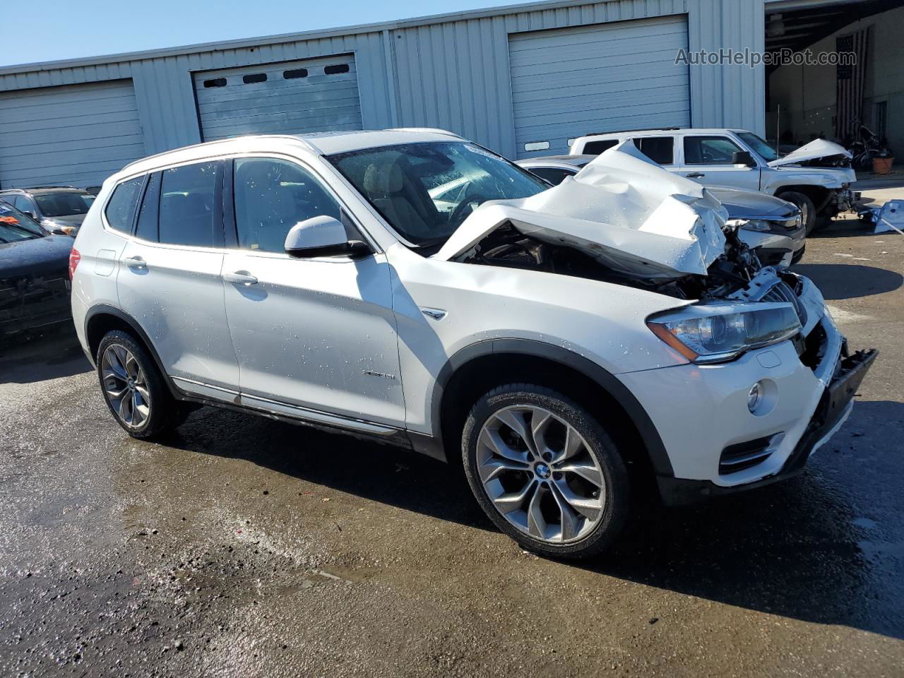 2016 Bmw X3 Xdrive35i White vin: 5UXWX7C58G0S15303