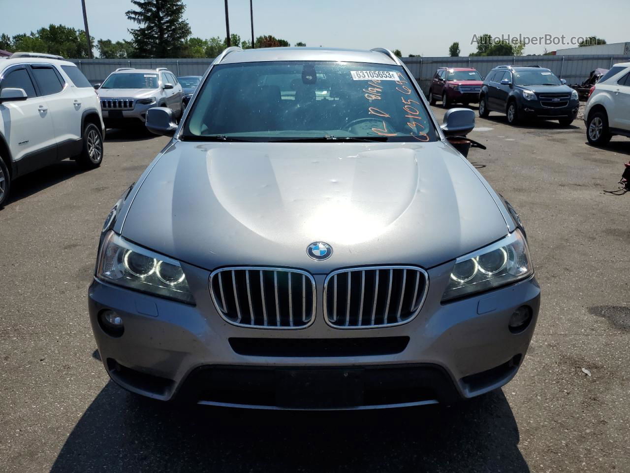 2011 Bmw X3 Xdrive35i Gray vin: 5UXWX7C59BL734867