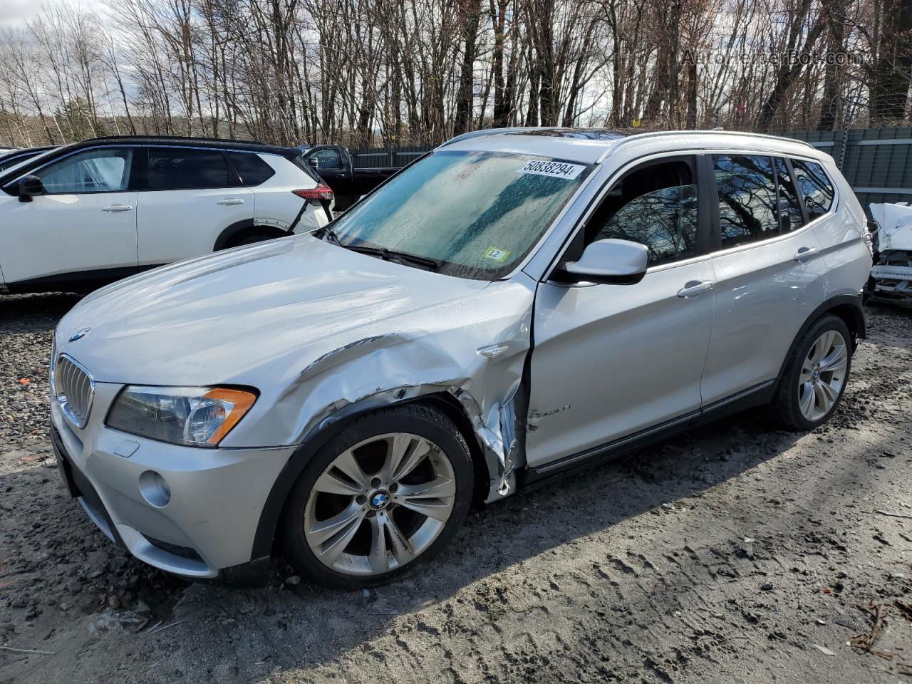 2011 Bmw X3 Xdrive35i Silver vin: 5UXWX7C59BL734982