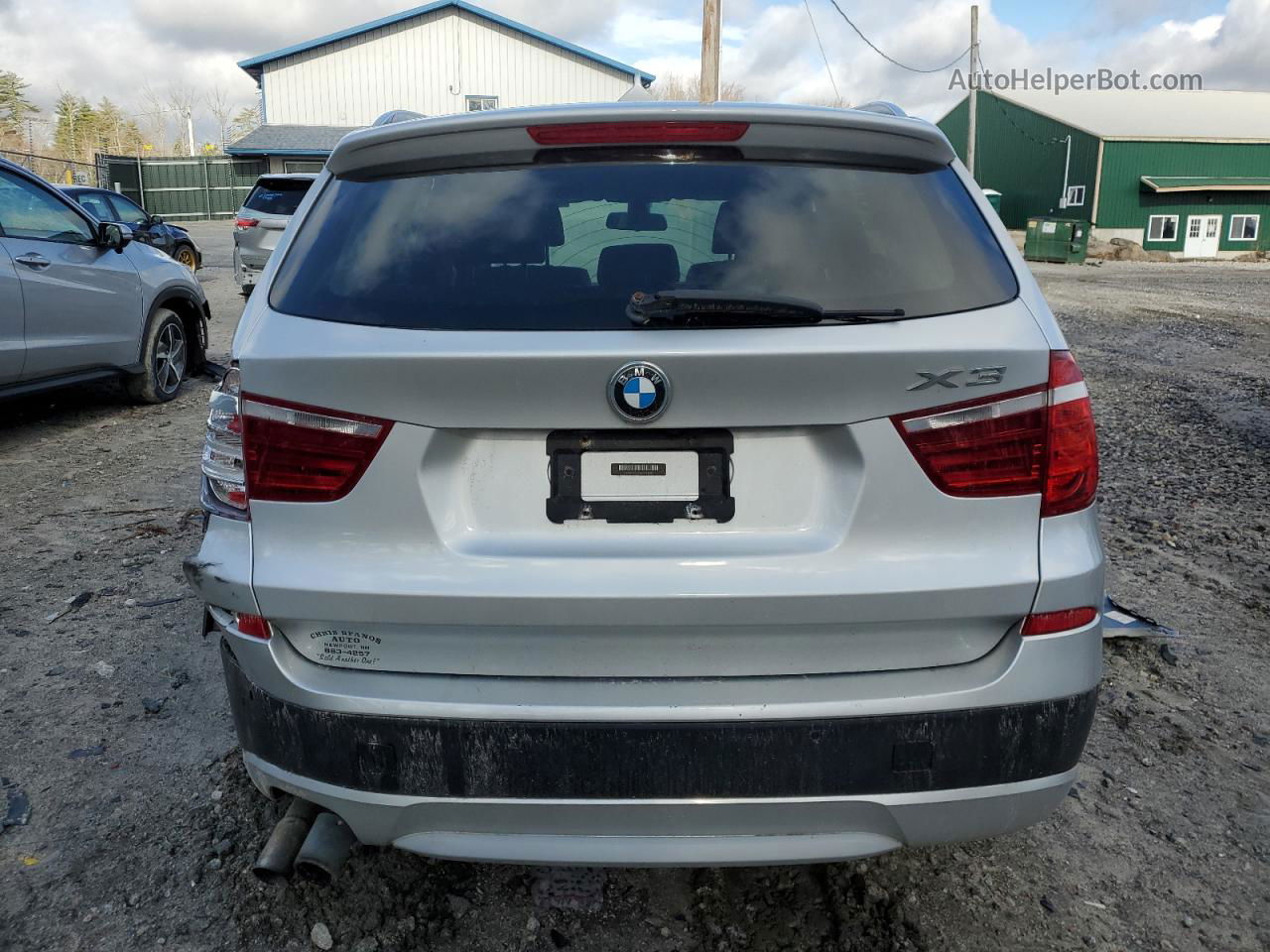 2011 Bmw X3 Xdrive35i Серебряный vin: 5UXWX7C59BL734982